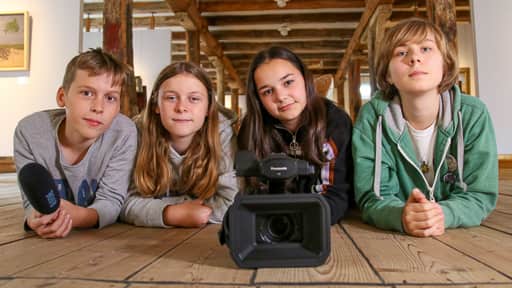 Reportercrew im Overbeck-Museum. Jetzt anmelden!